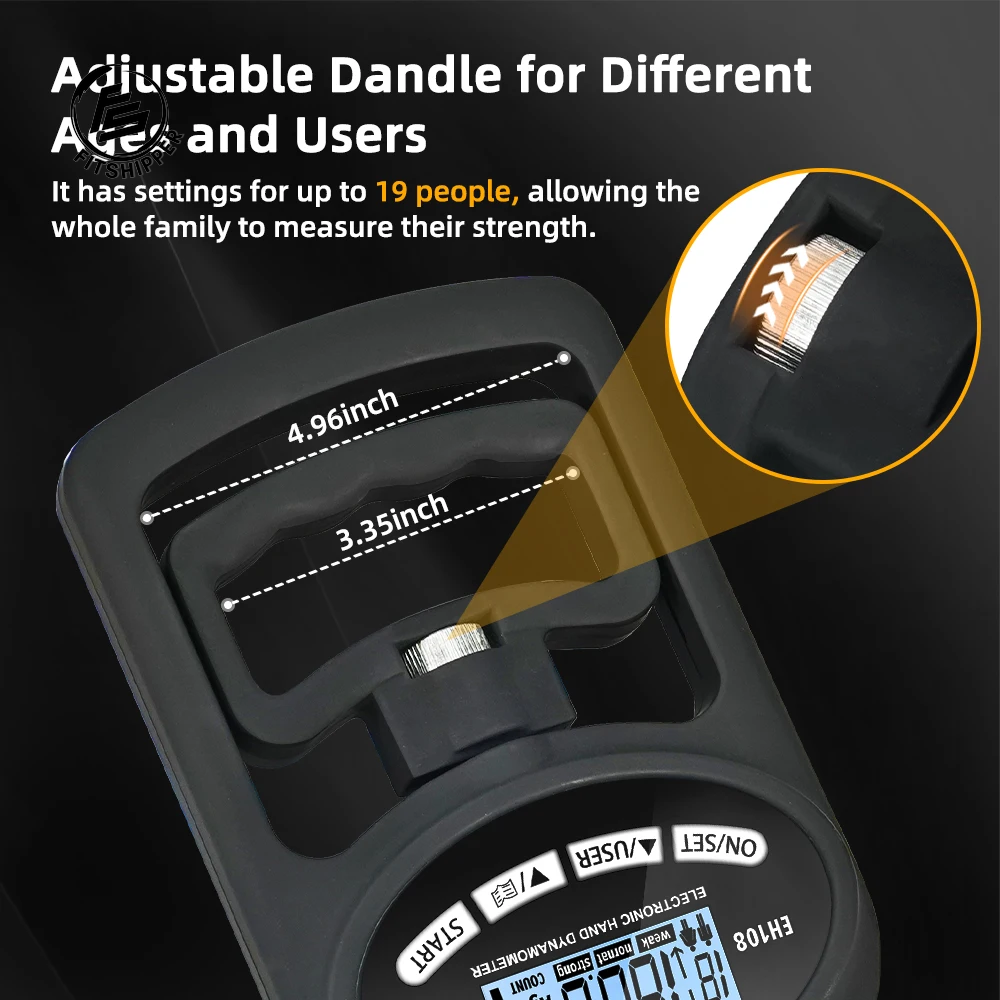 Digital Grip Strength Tester 265Lbs/120Kg